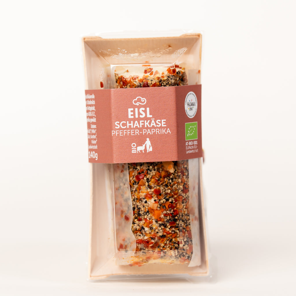Bio-Schafkäserolle mit Pfeffer & Paprika 140g