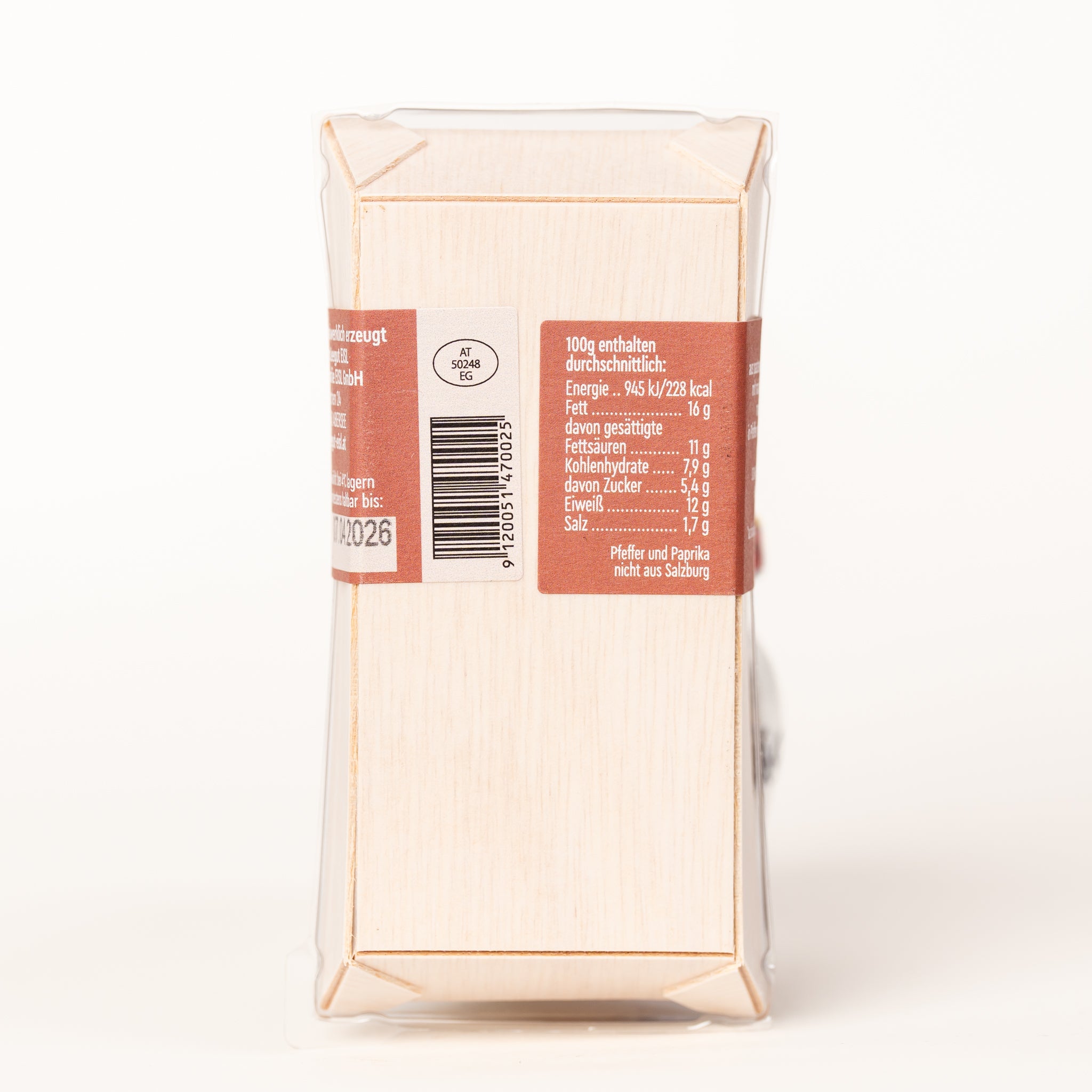Bio-Schafkäserolle mit Pfeffer & Paprika 140g