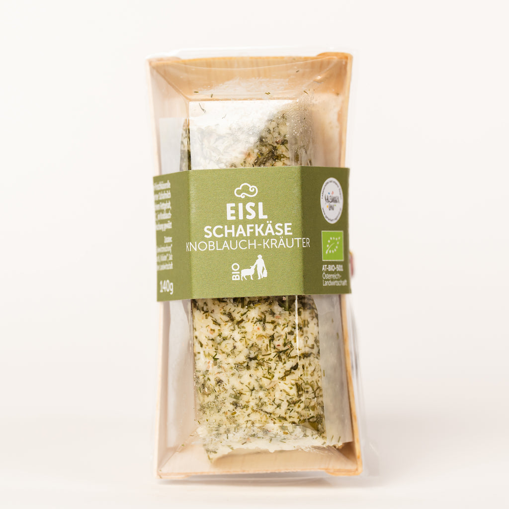 Bio-Schafkäserolle mit Knoblauch & Kräutern 140g