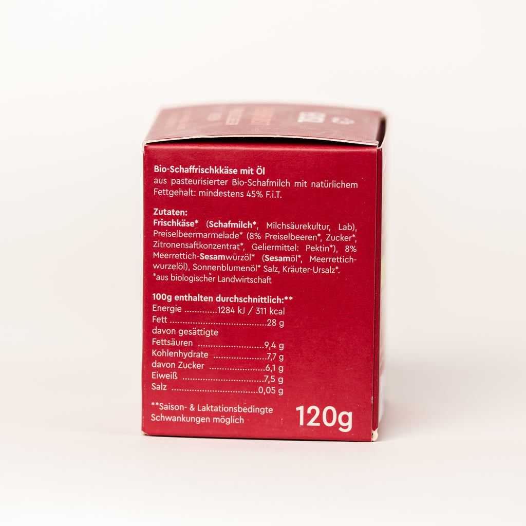 Bio-Öl-Schafkäse „Bergfürst“ 120g