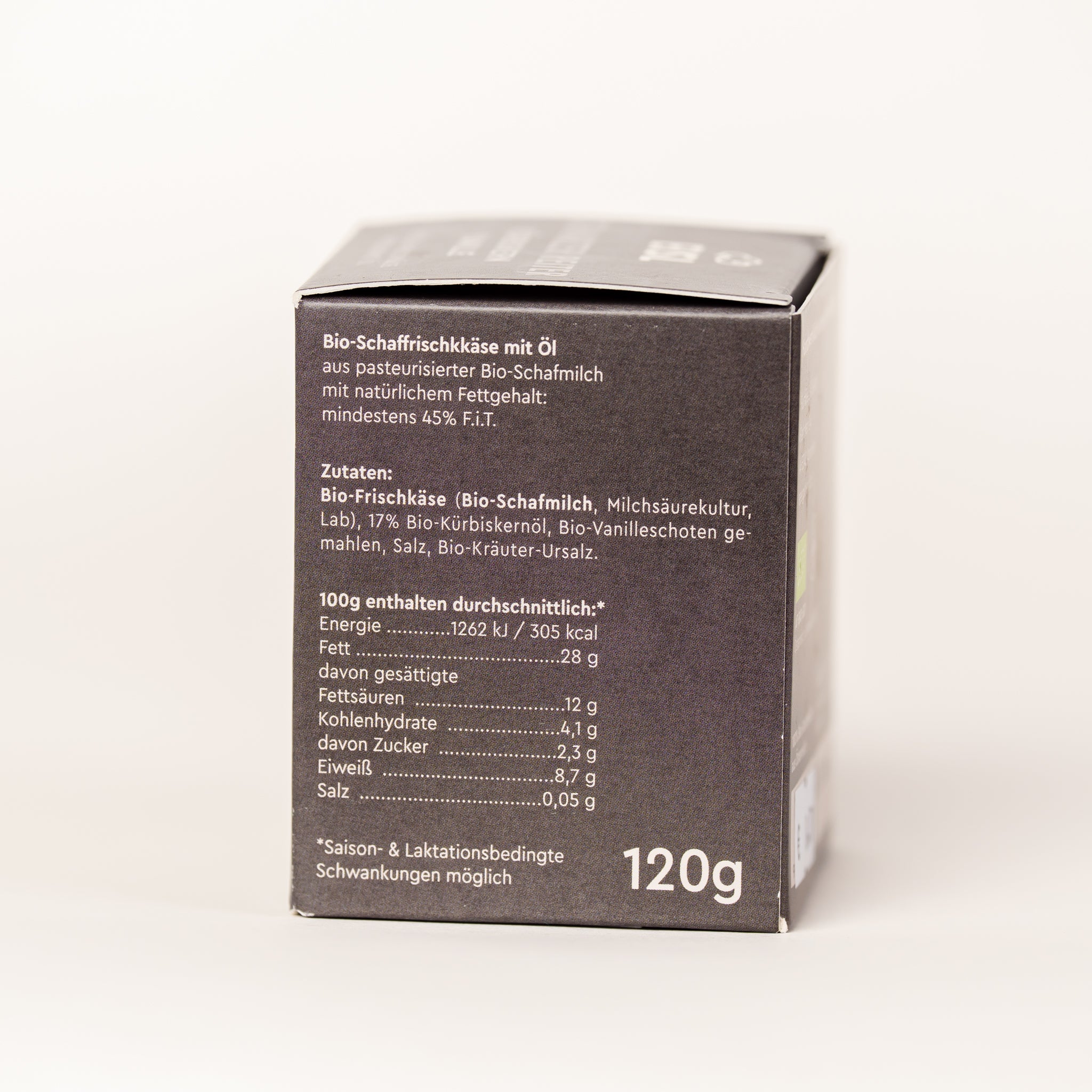 Bio-Öl-Schafkäse „Schwarzer Reiter“ 120g