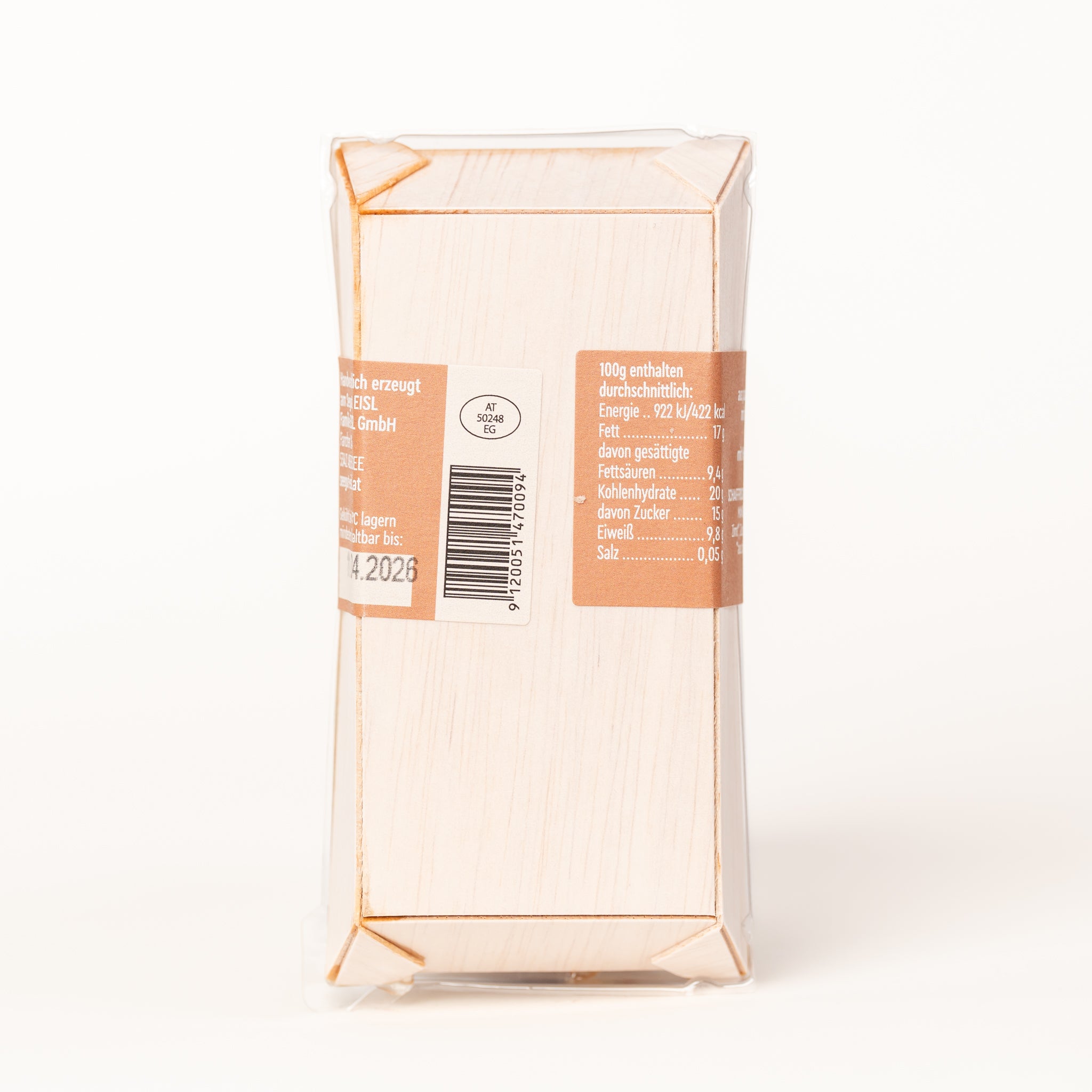 Eisl Bio-Schafkäse „Honigsüß“ Duo – Mandel & Zimt 150g