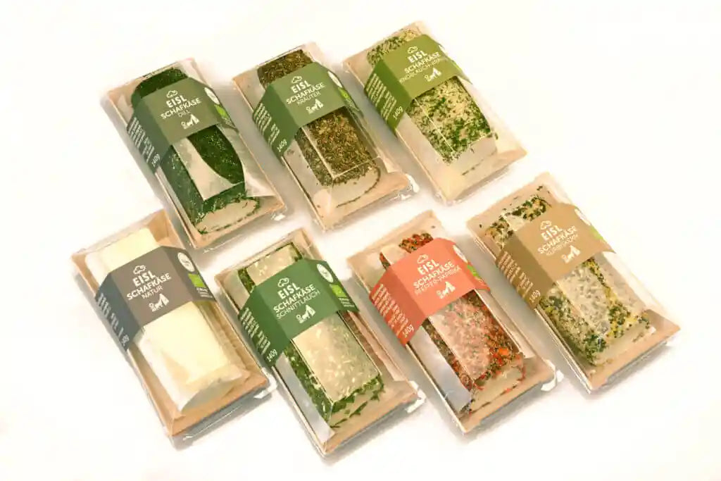 Bio-Schafkäserolle mit Knoblauch & Kräutern 140g