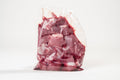 Rind-Gulasch-Wade geschnitten