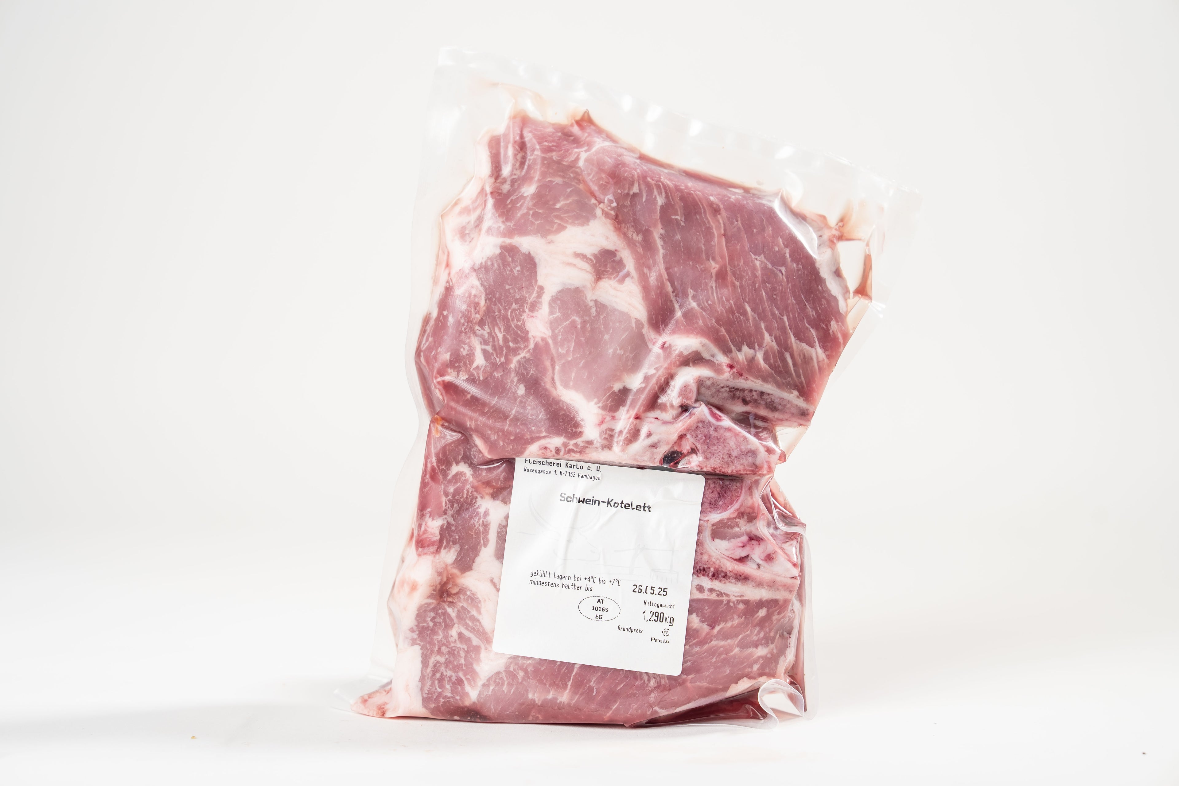 Schwein-Schopfkotelette mit Knochen