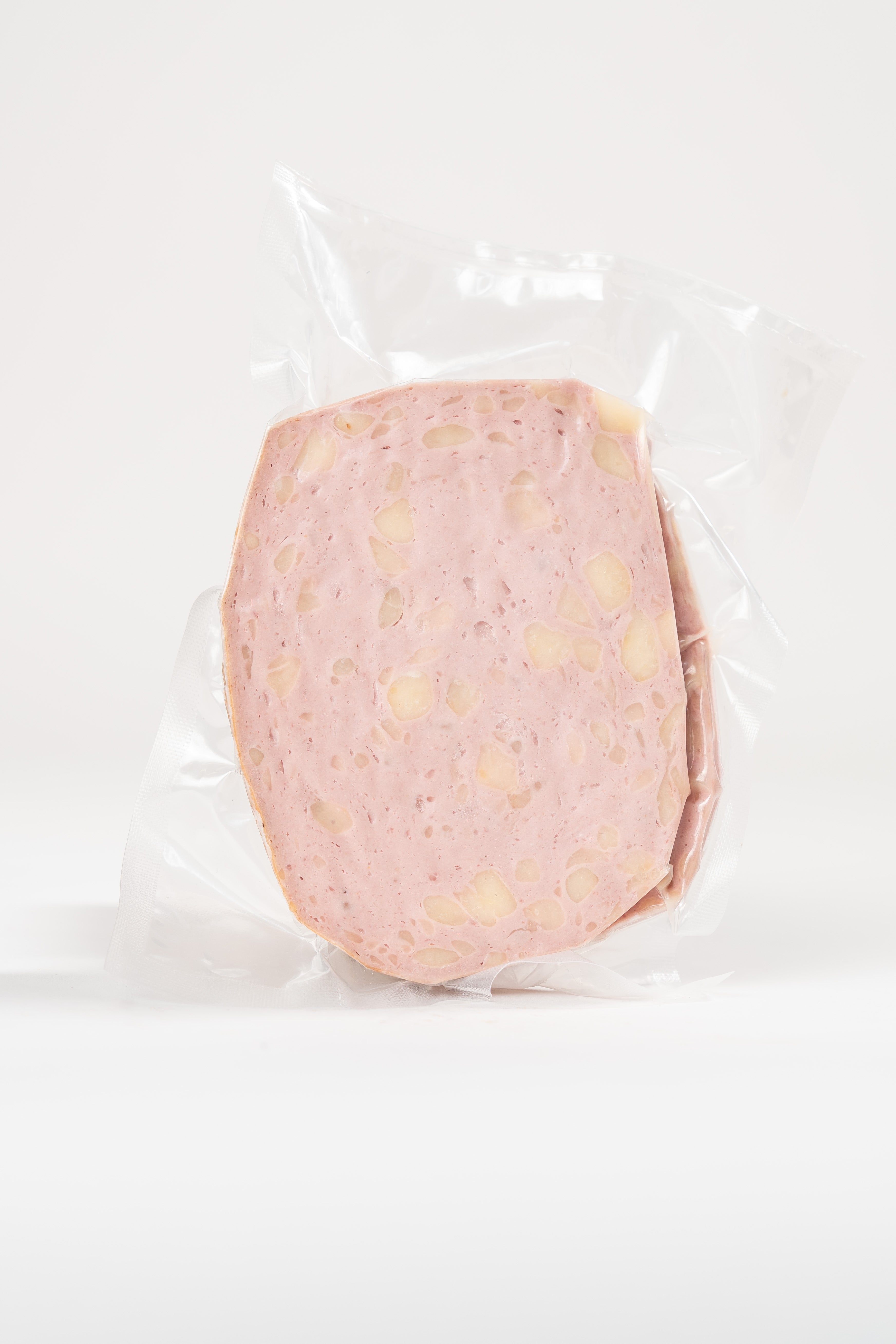 Käseleberkäse geschnitten