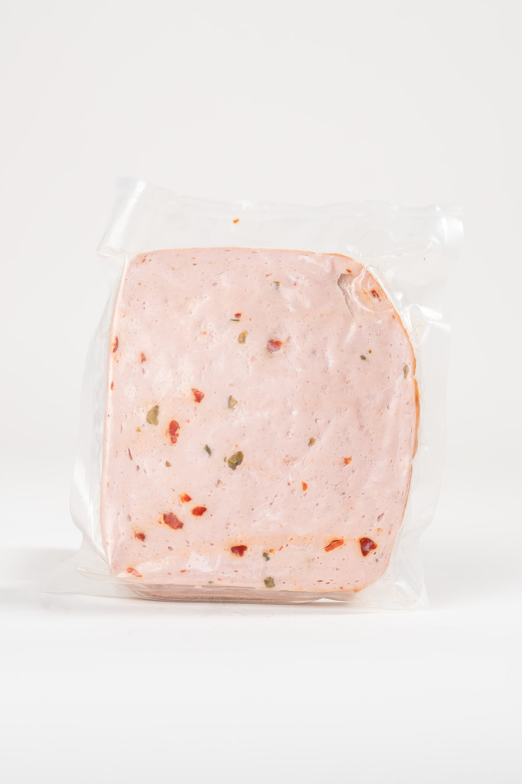 Pikantleberkäse geschnitten