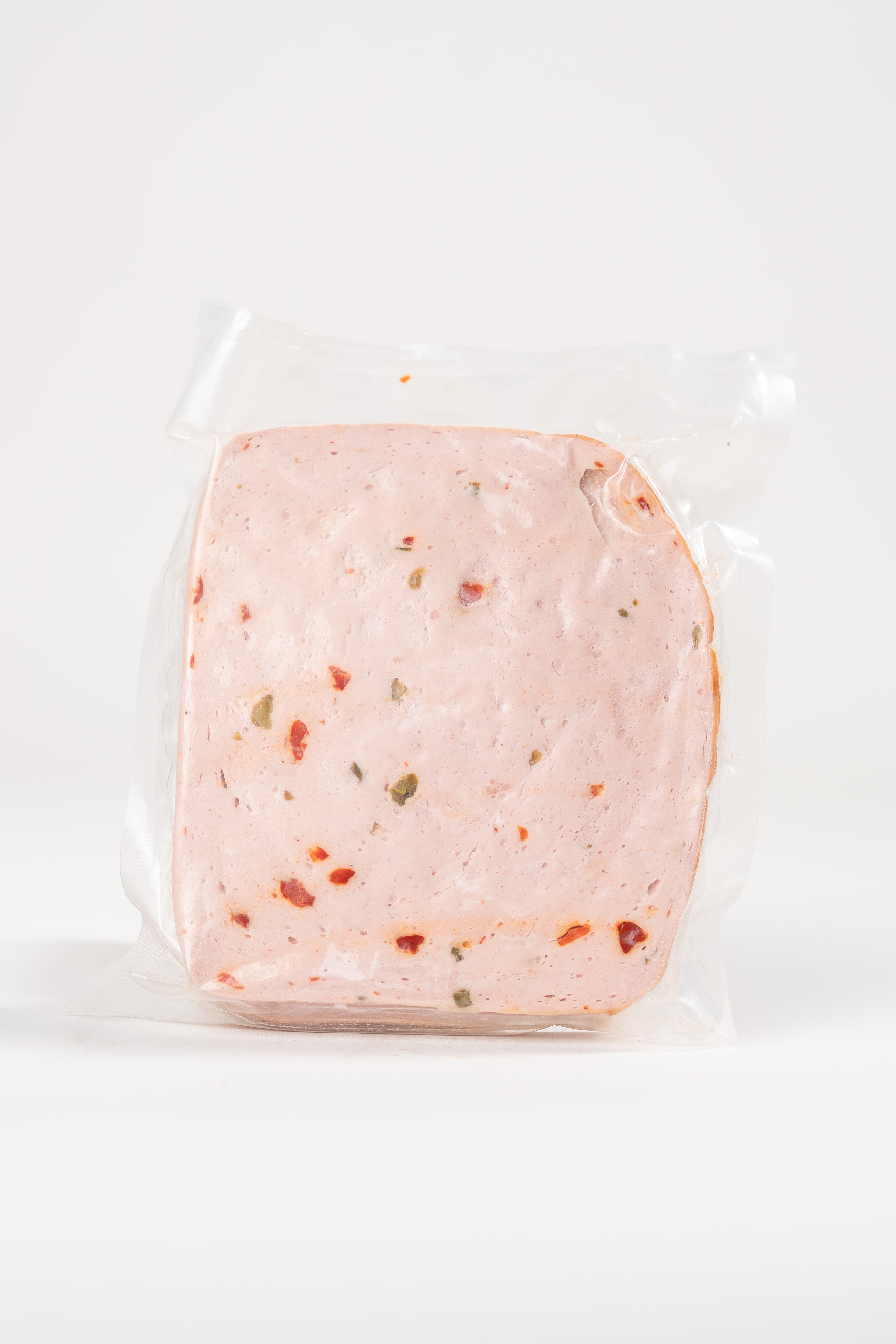 Pikantleberkäse geschnitten