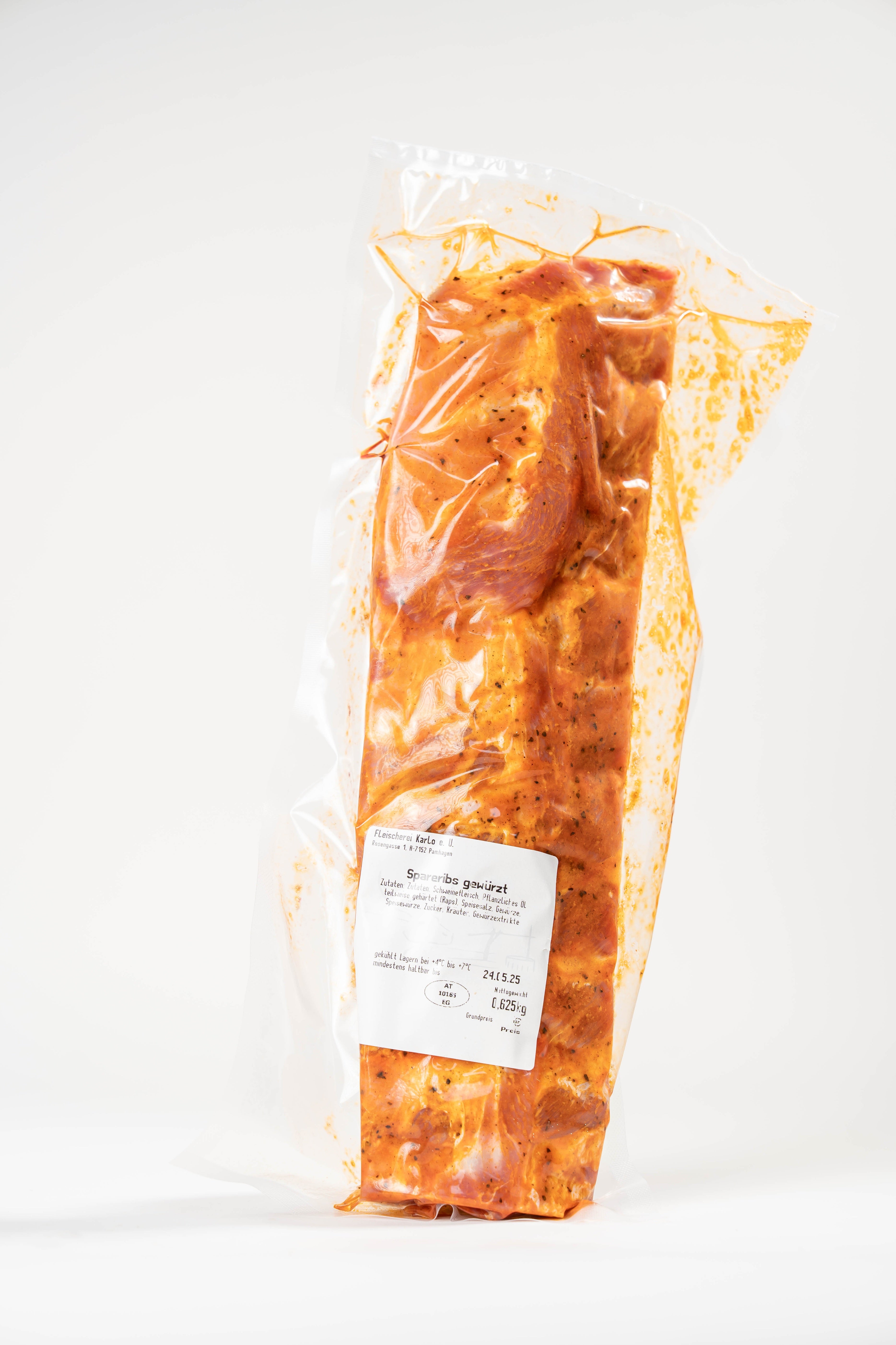 Schwein-Spareribs gewürzt