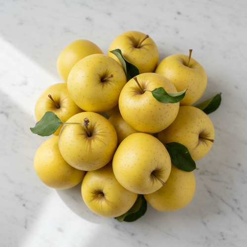 Apfel Golden Delicious 1kg – Draufsicht